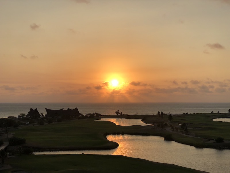 Sunset over the Caribbean