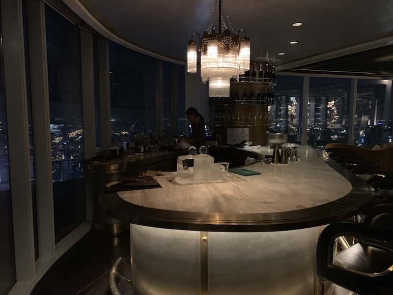 Top floor bar and view