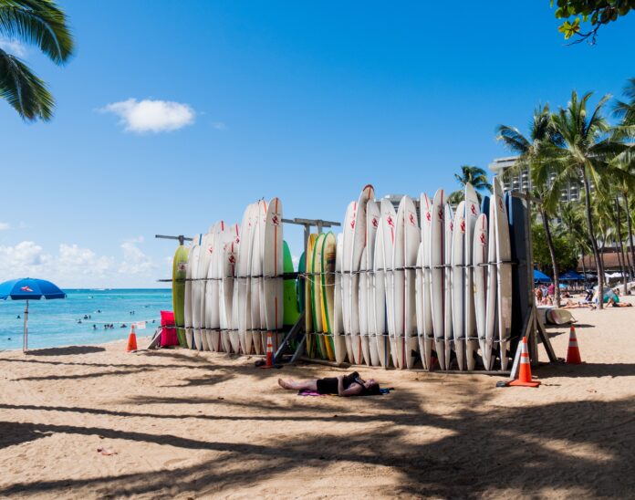 Surfboard Racks – Waikiki Beach