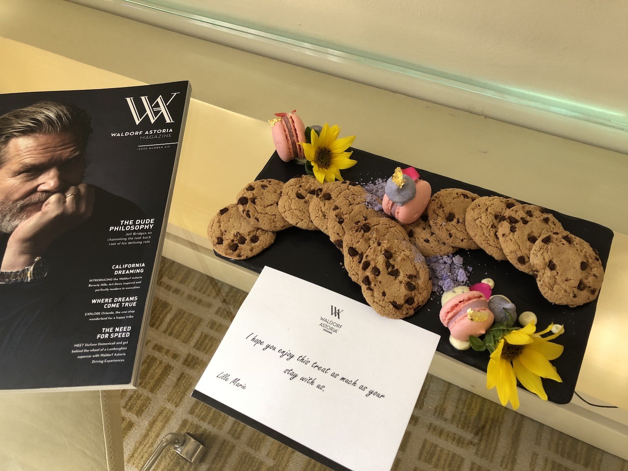 Waldorf-Astoria Panama welcome amenity