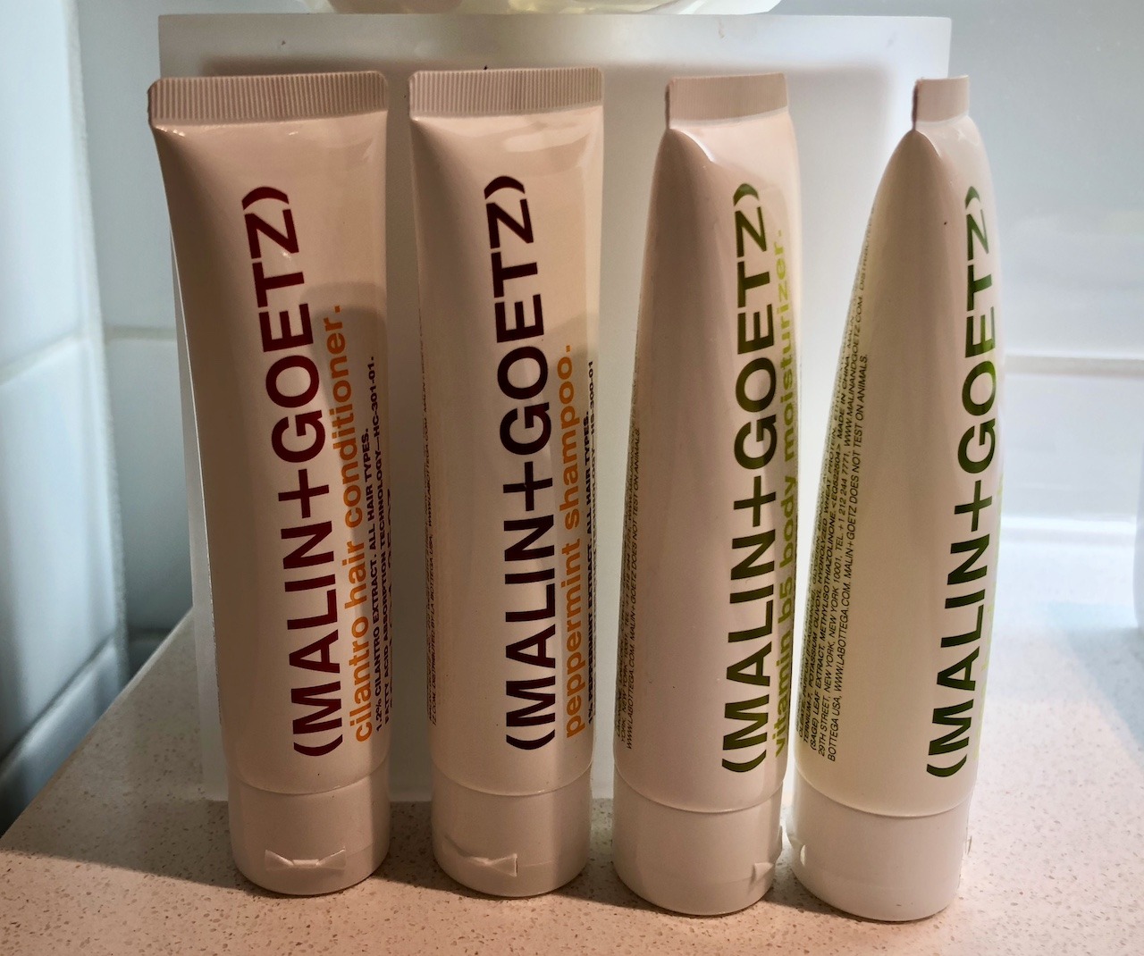 Malin & Goetz amenities