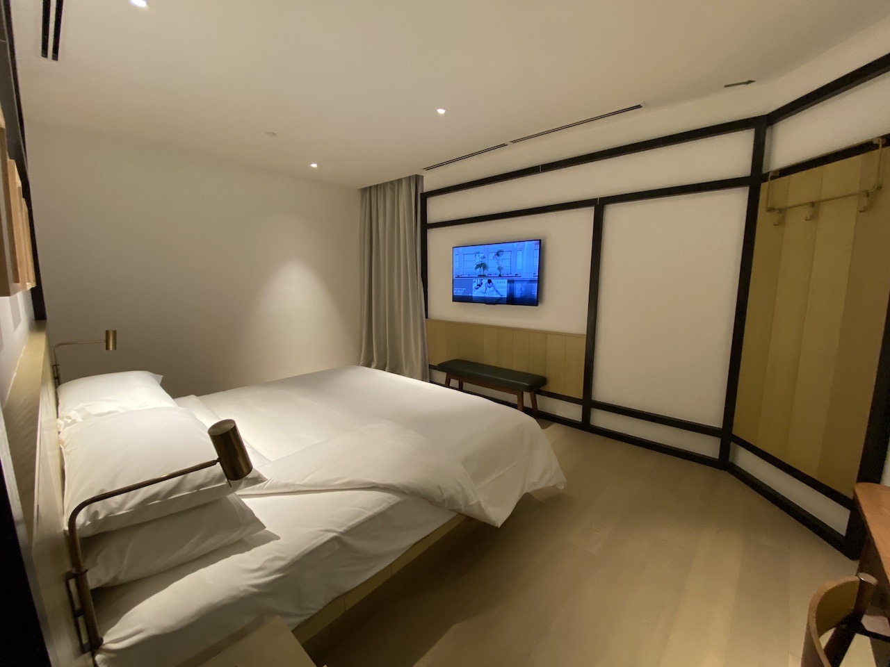 Hyatt Alila Bangasar suite bedroom with tv