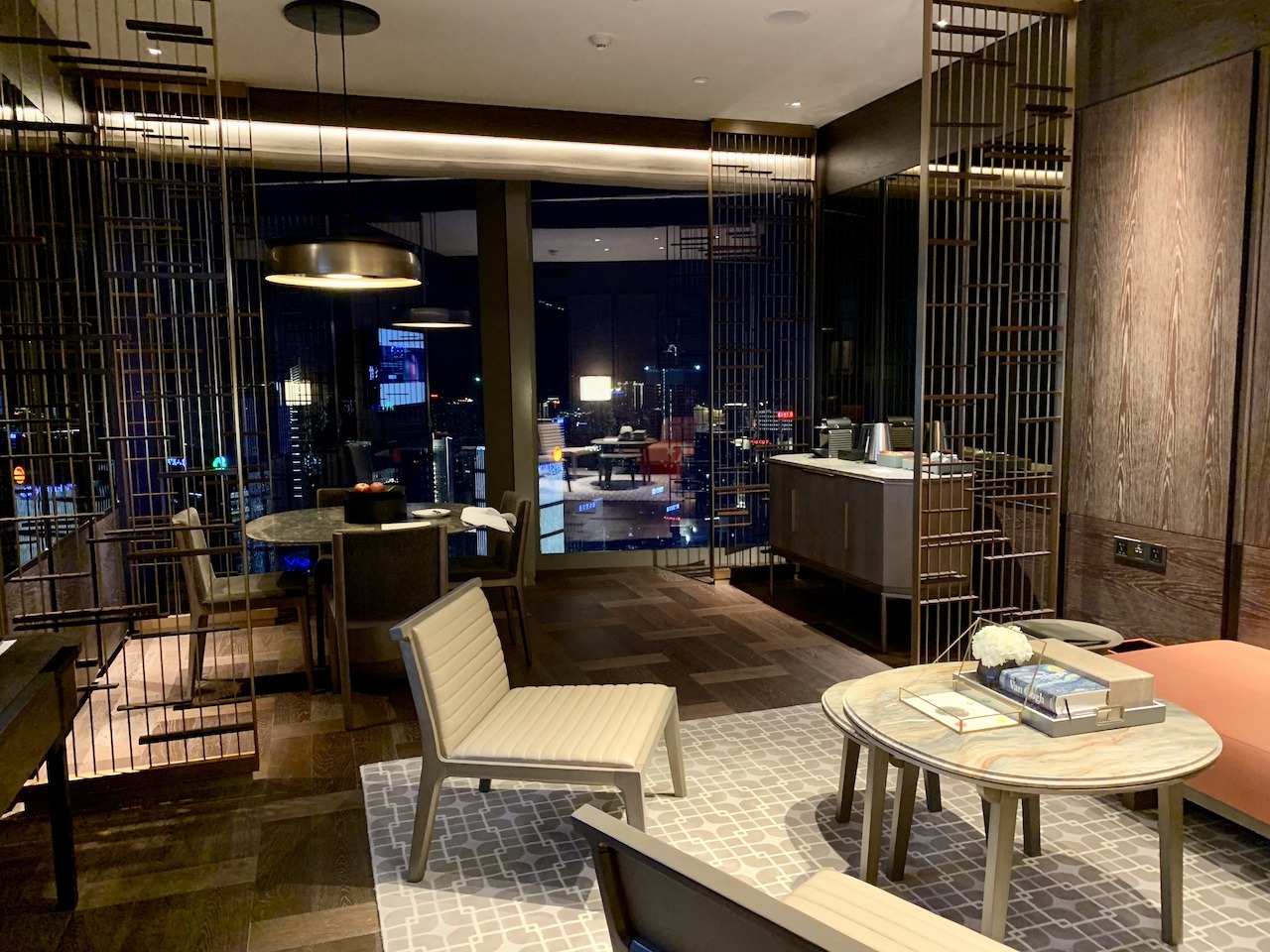 Park Hyatt Shenzhen suite living room and dining