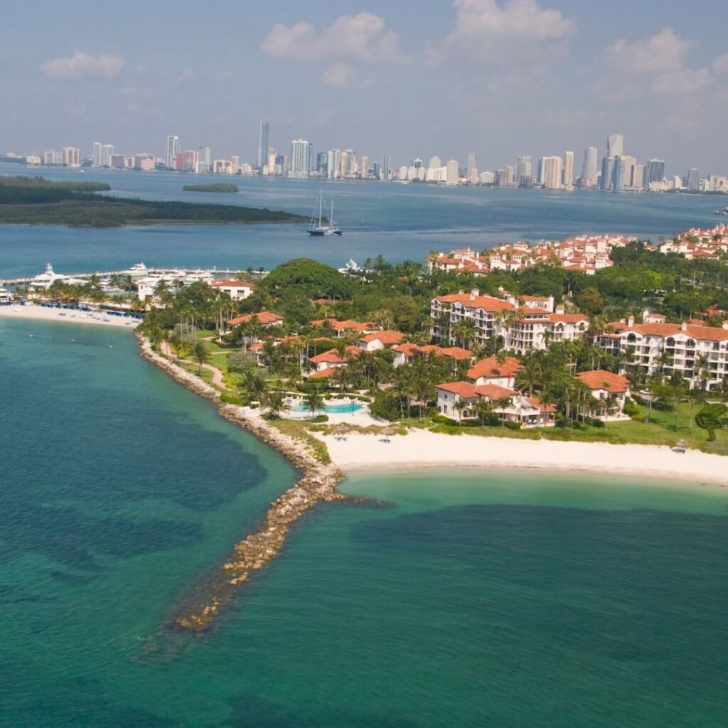 Fisher Island aerial view, an excellent add on if you have more then one day in miami