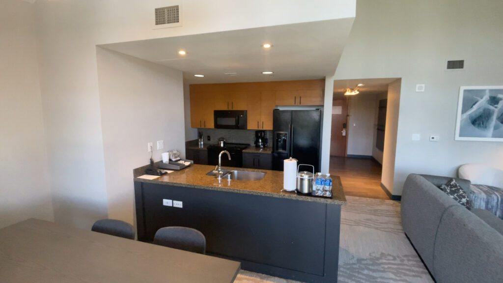 Kitchen in the 2 bedroom luxury suite Westin Monache