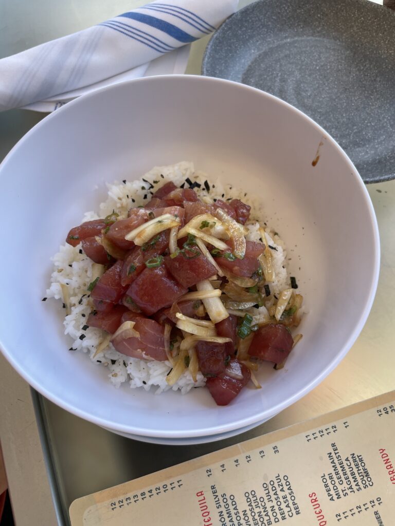 Poke bowl at the Hyatt Regency Waikiki