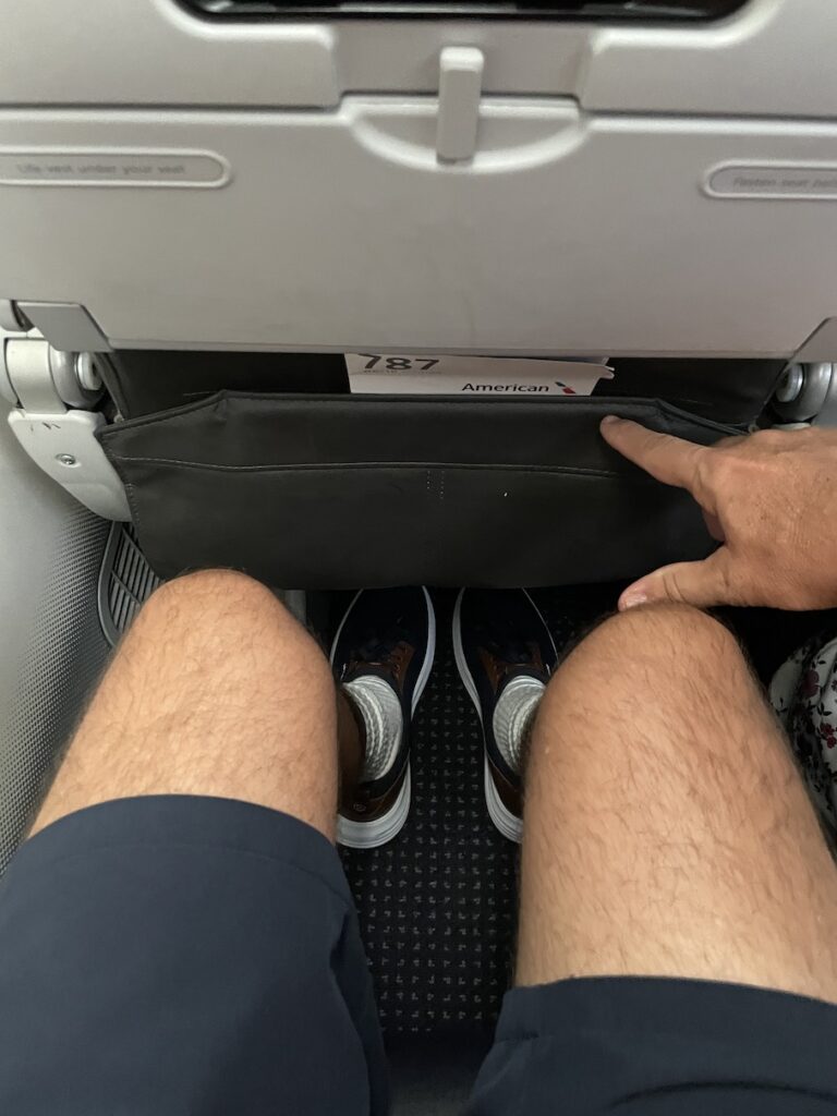 American Airlines Main Cabin Extra Boeing 787 legroom