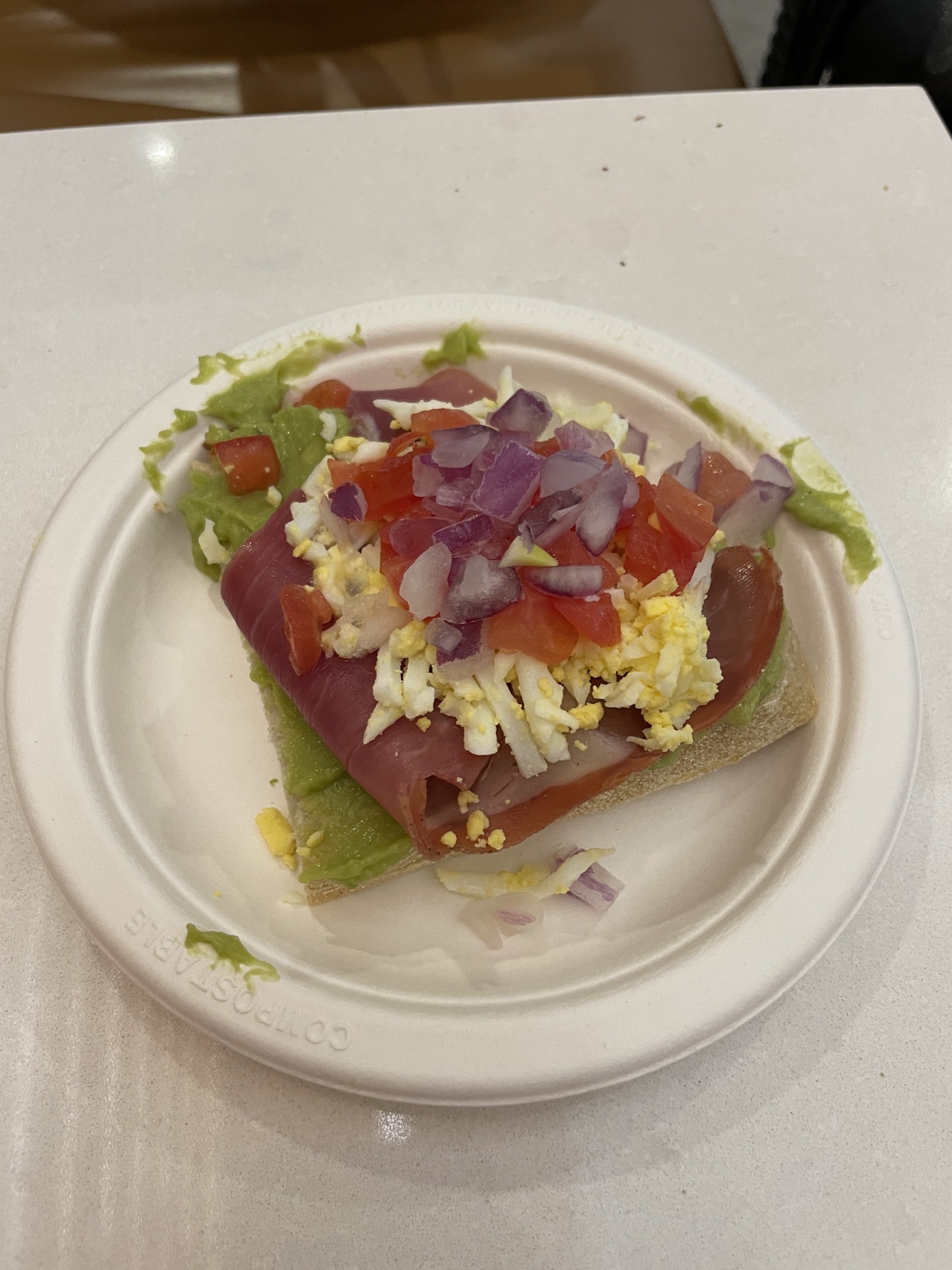 Avocado toast from the Phoenix Admirals Club