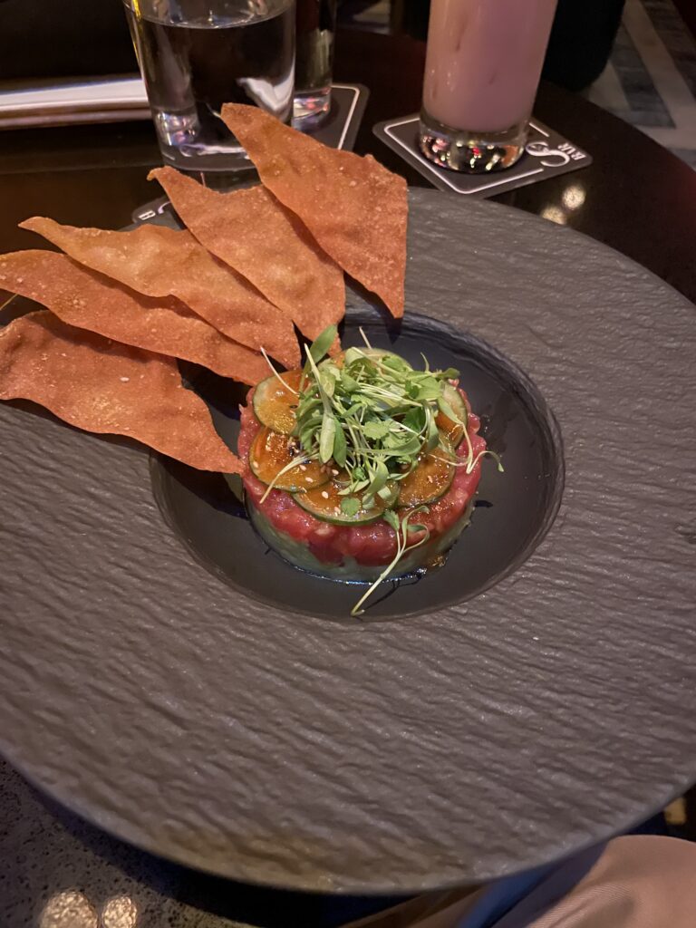 Poke Nachos at S Bar Las Vegas