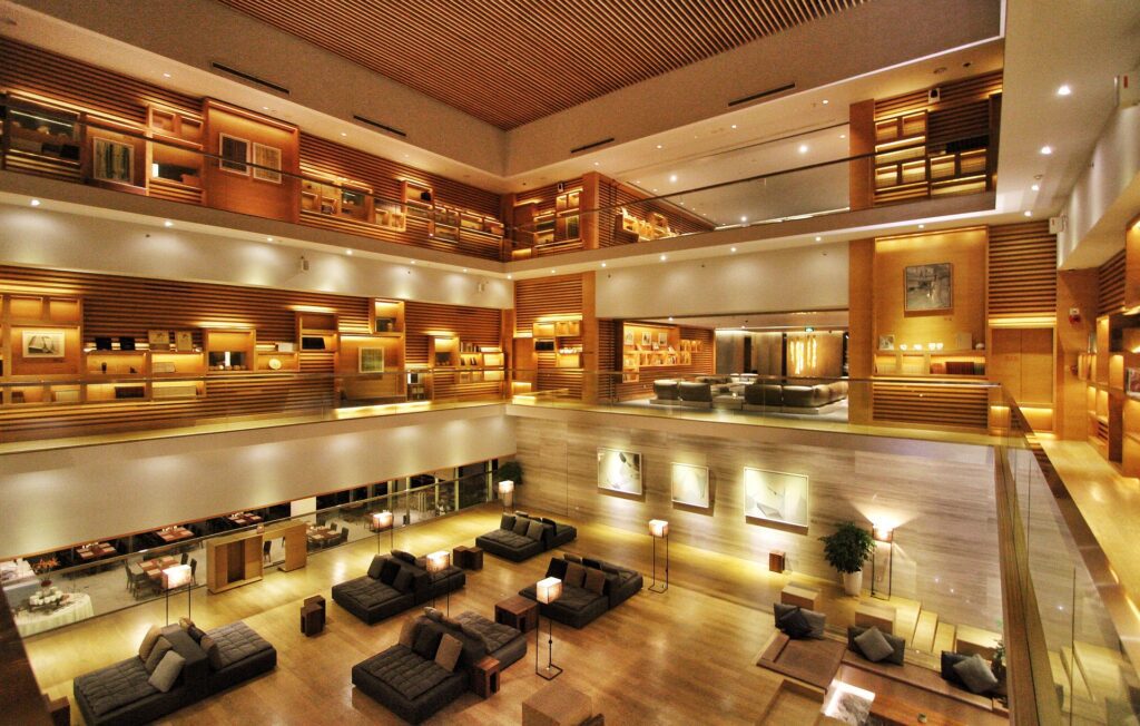 hotel lobby