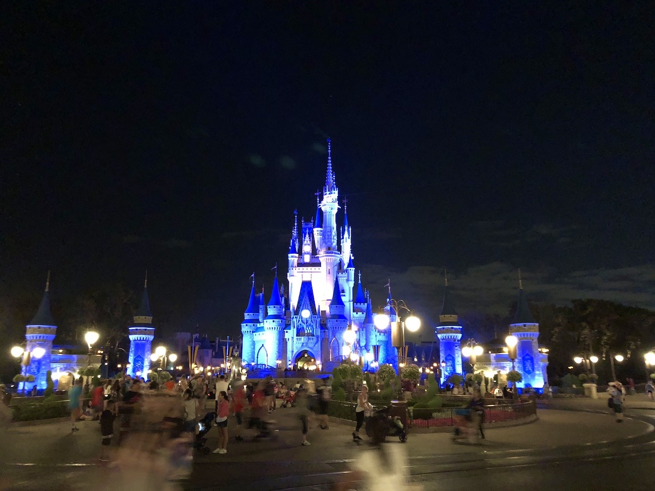 Magic Kingdom at night