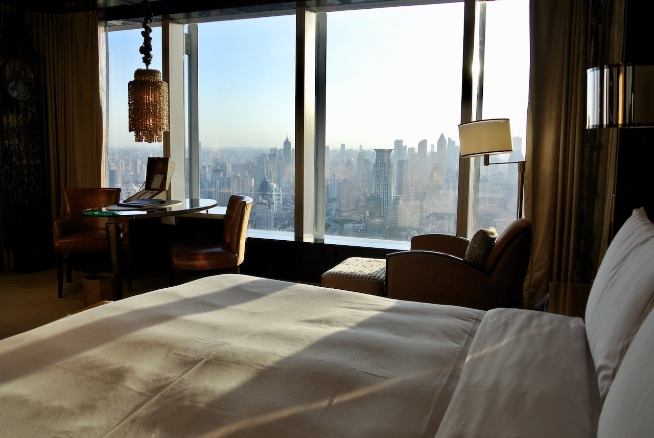 Bedroom view over Shanghai