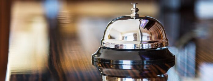 a bell on a table