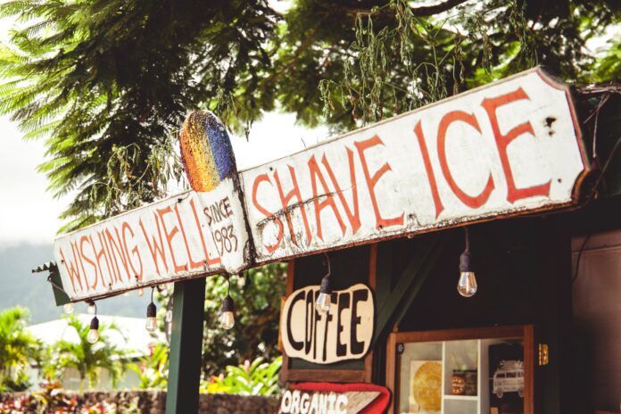 Best Restaurants in Hawaii Shave Ice Sign