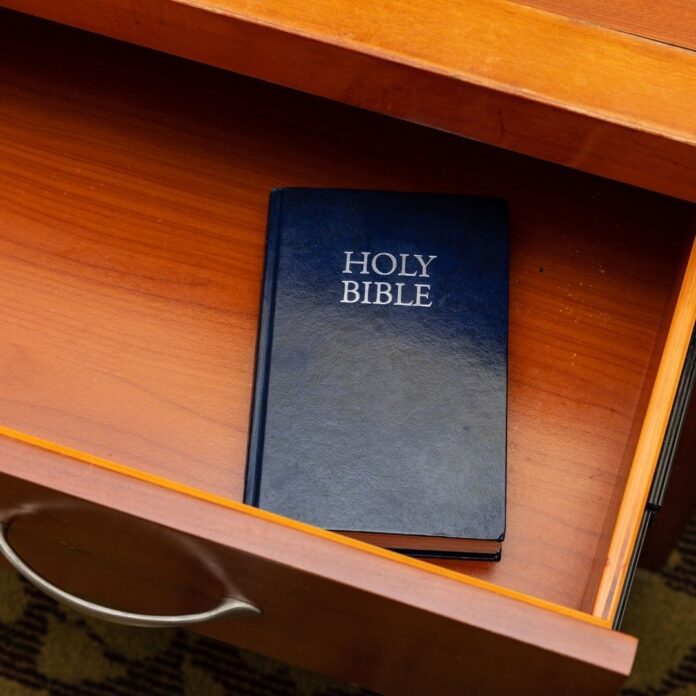 a book in a drawer