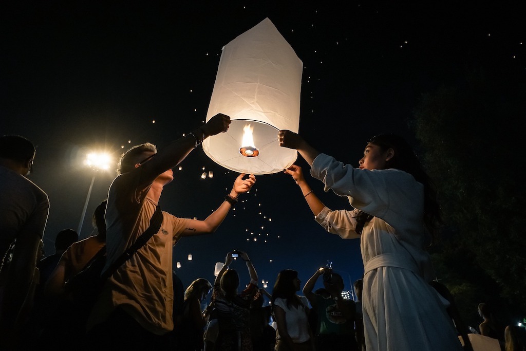 paper lantern festival Bangkok