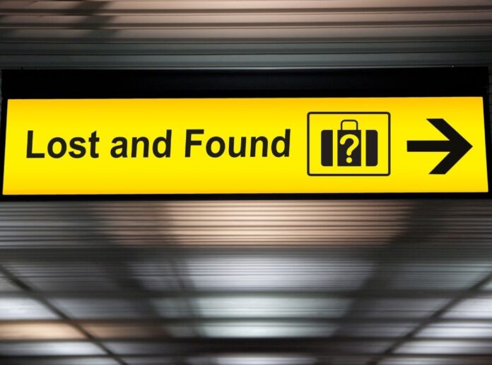 Lost and found sign