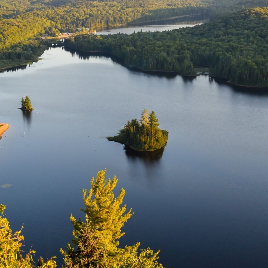 Aerial view Mont-Tremblant National Park