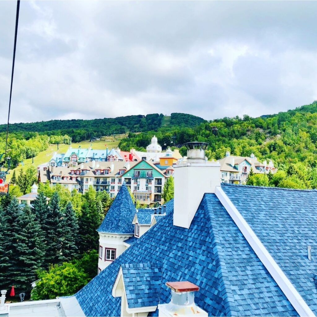 Blue roof at Mont-Tremblant