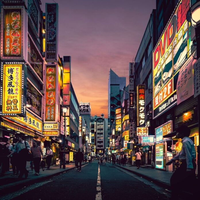 Tokyo Street at night