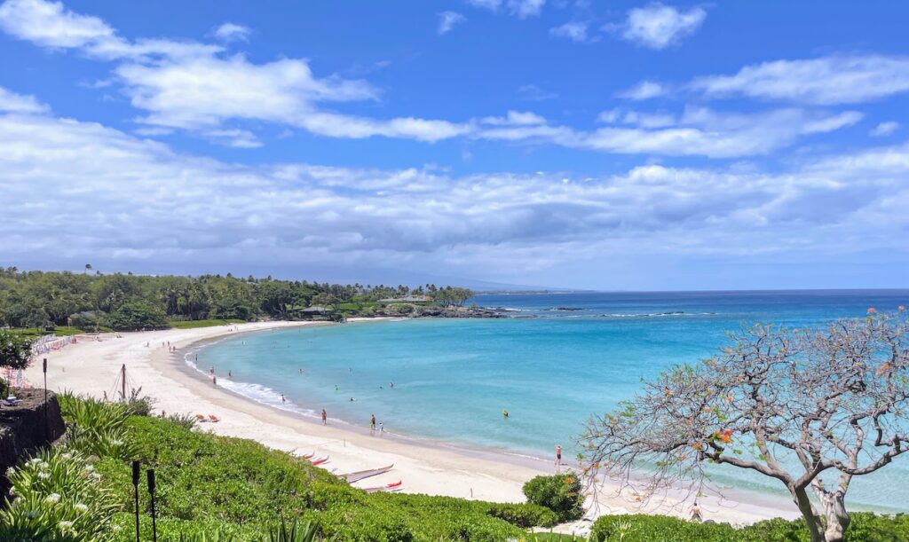 View from the Mauna Kea Beach Hotel