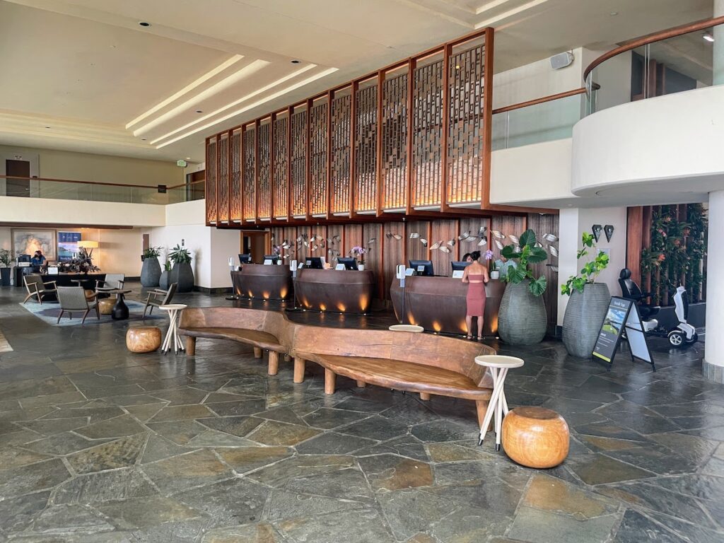 Check in lobby at the westin hapuna beach hotel