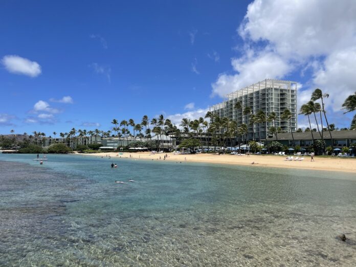View of Kahala Hotel and Resort from the Ocean