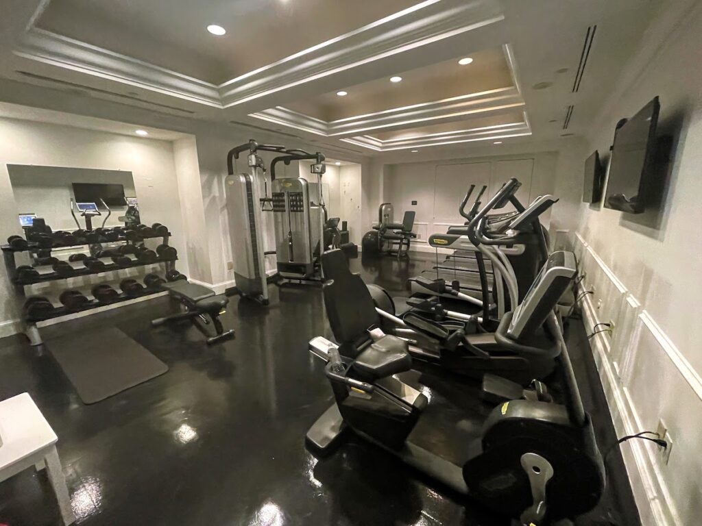 Work out equipment room at the St. Regis Washington DC