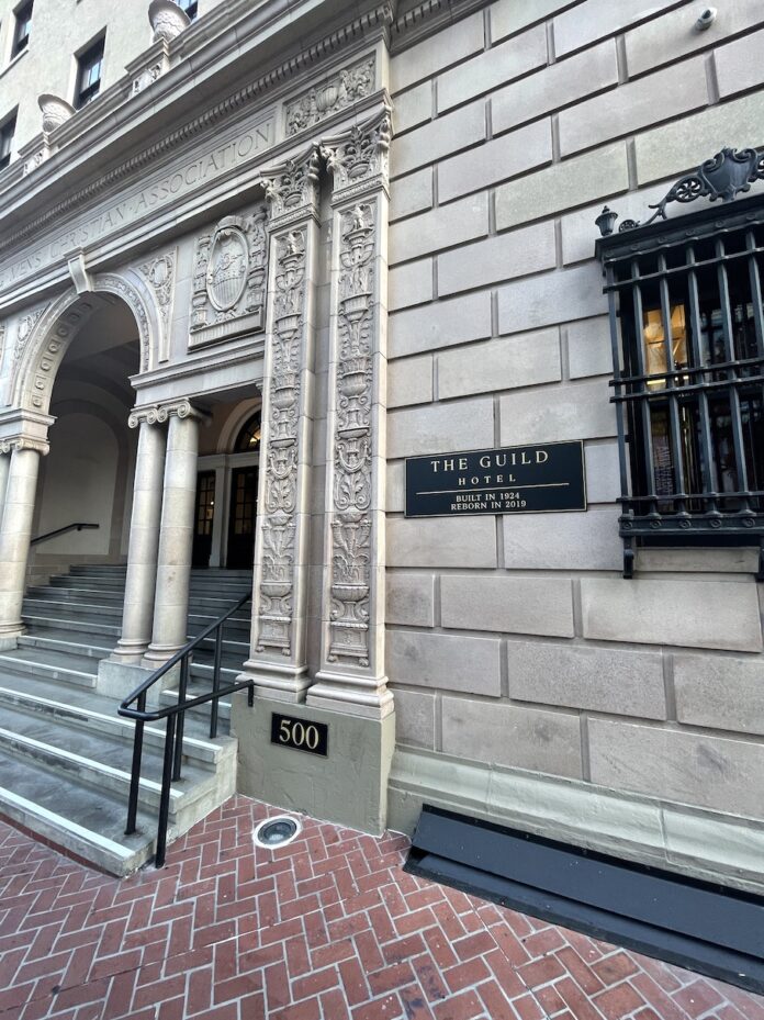 Entrance to the the Guild Hotel San Diego