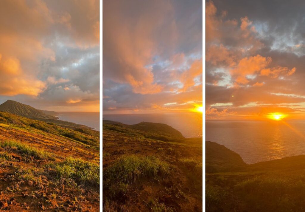One of the best sunrise hikes on Oahu is the Hanauma Bay Ridge Trail