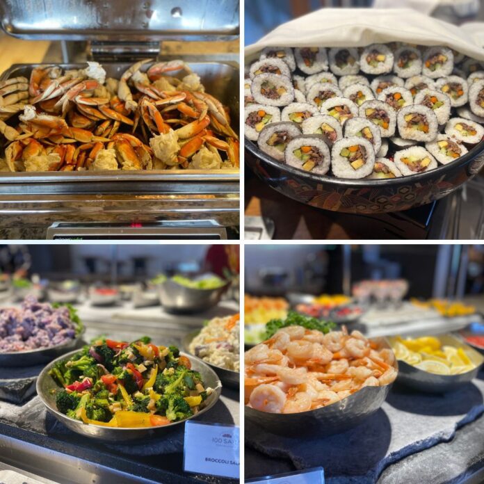 a collage of different types of food