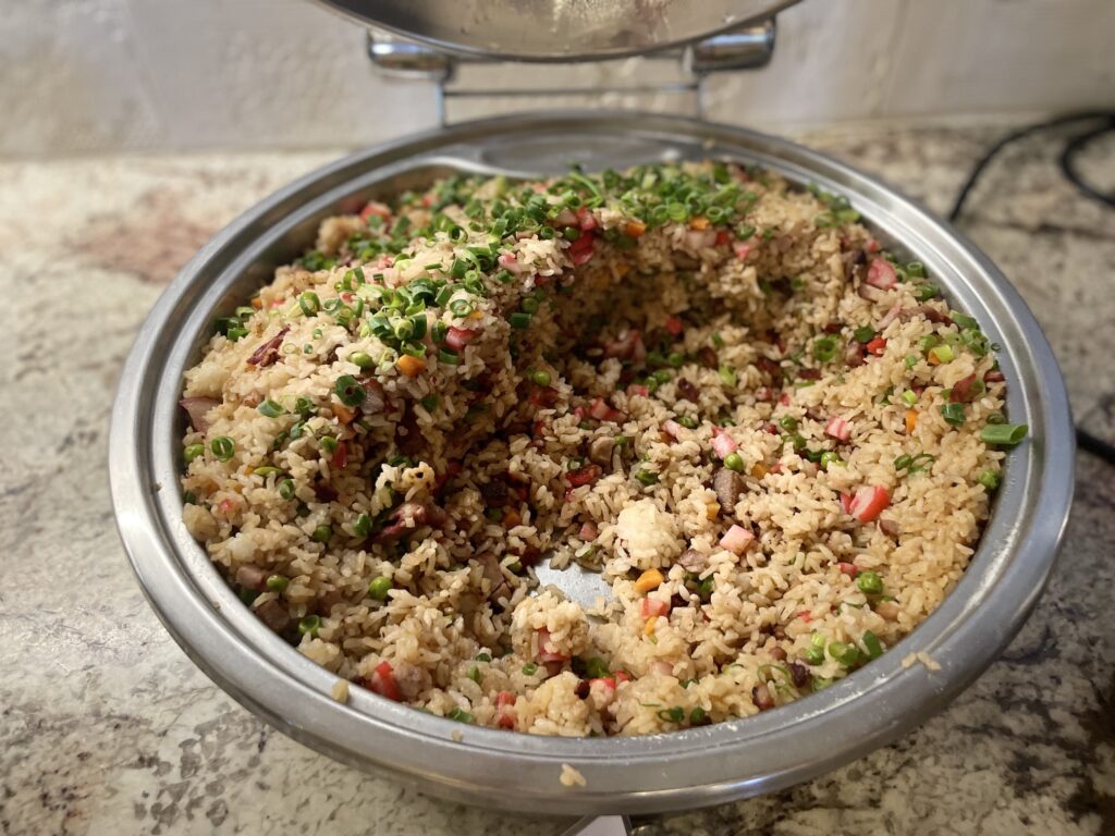 Fried rice at the 100 Sails Sunday Brunch Buffet