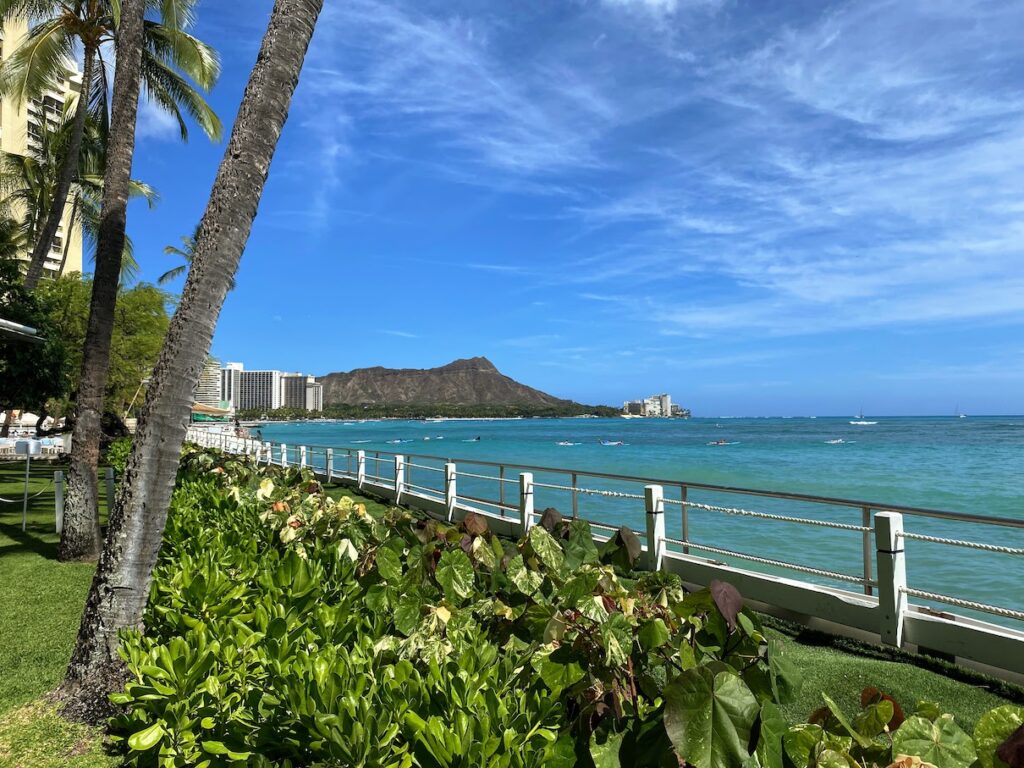 The view from Orchids, one of the best Sunday Brunch Buffets on Oahu