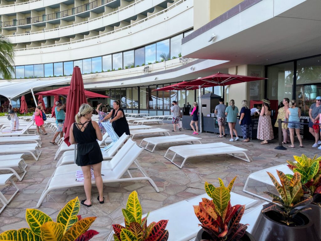 Consider crowds when choosing between the Sheraton Waikiki Vs. Moana Surfrider 