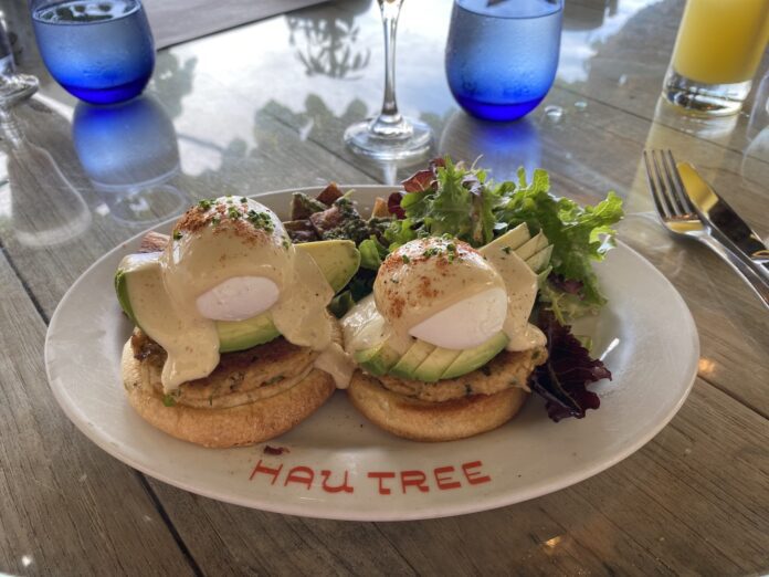 a plate of food on a table
