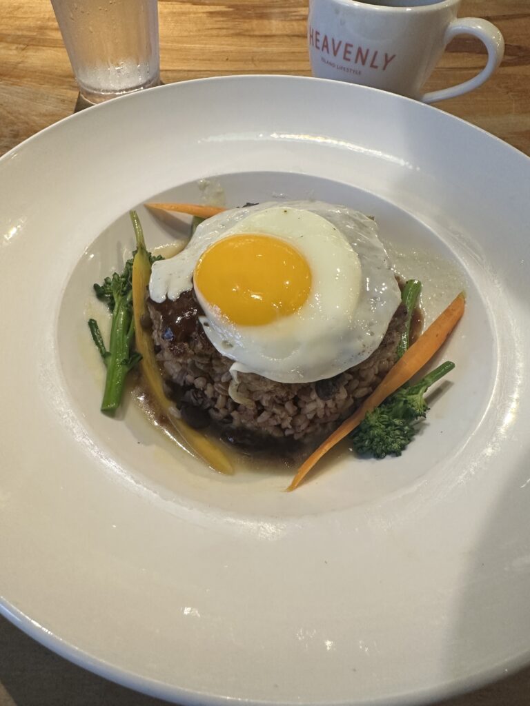 a plate of food on a table