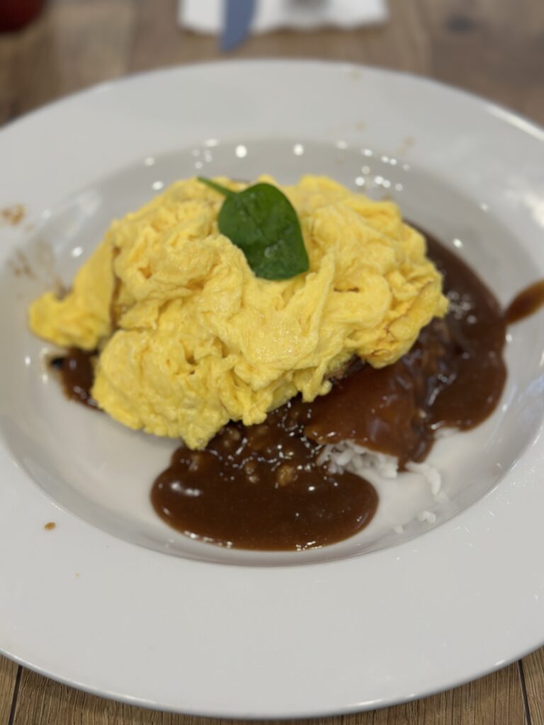 a plate of food on a table