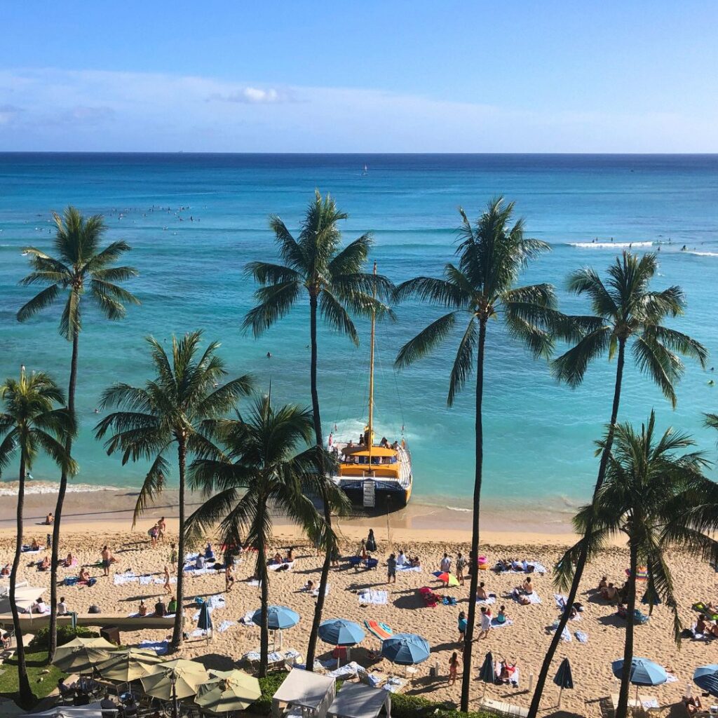 hitting the beach is one of the best things to do on O'ahu in October
 