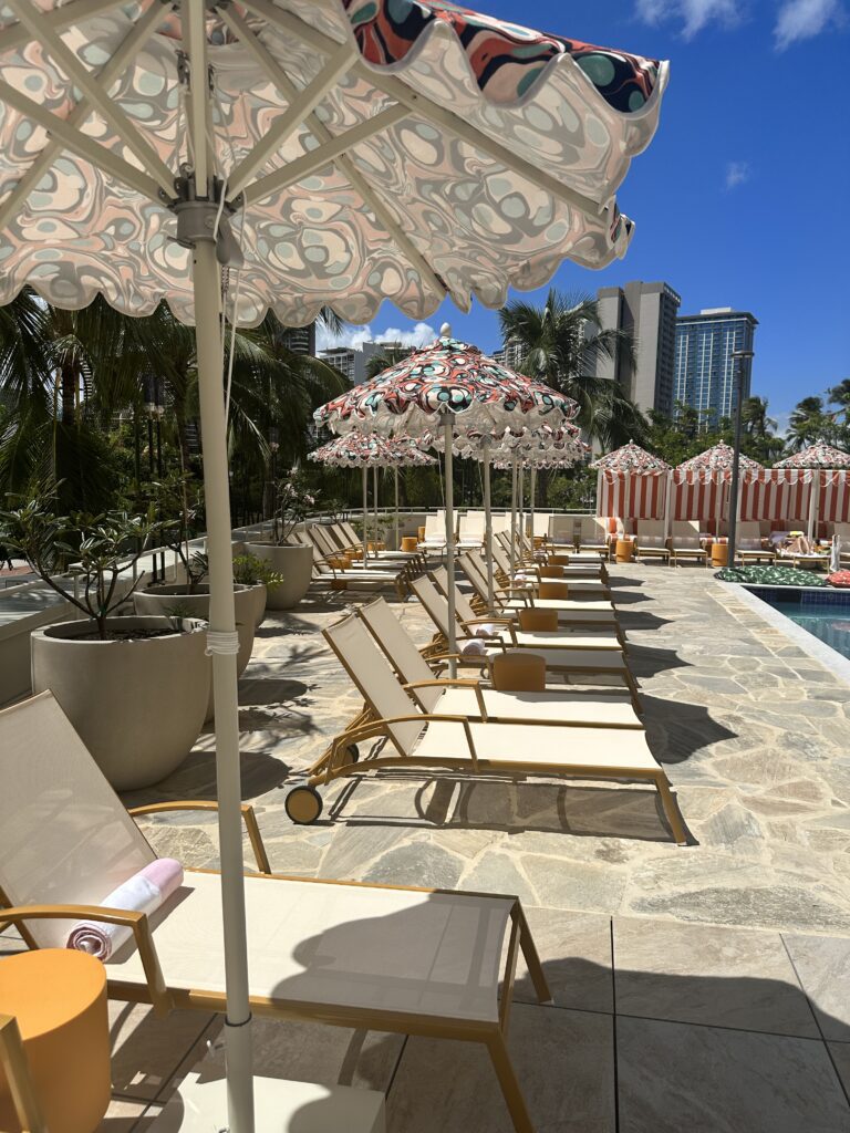 Romer Waikiki Sneak Peek pool deck views.