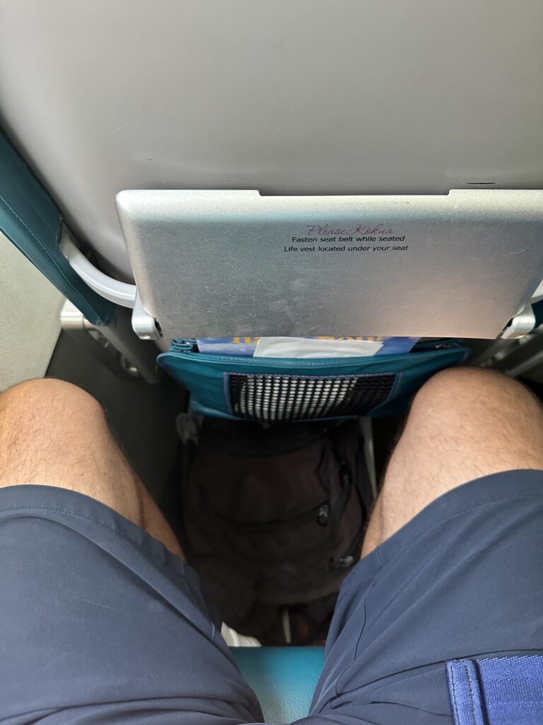 Hawaiian Airlines Boeing 717 Economy KOA-HNL leg room