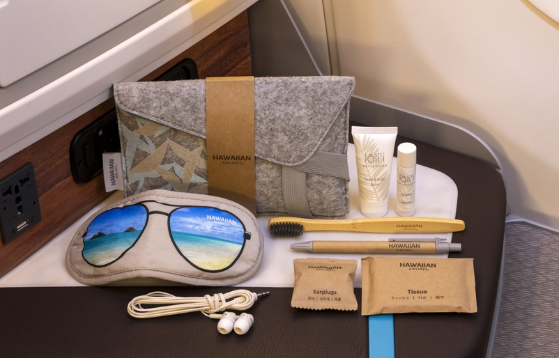New Amenity Kits by Noho Home on Hawaiian Airlines