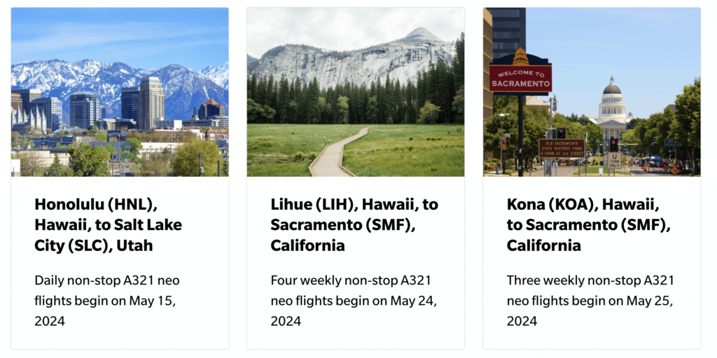 New Hawaiian Airlines Routes Added for May, 2024