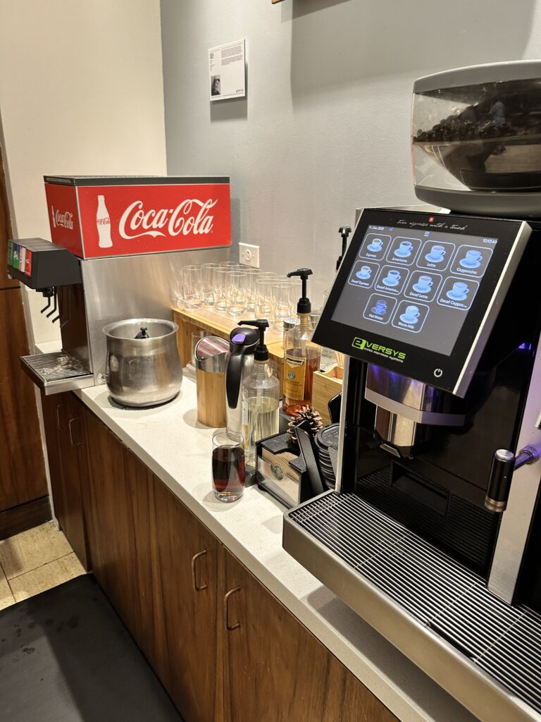 a coffee machine on a counter