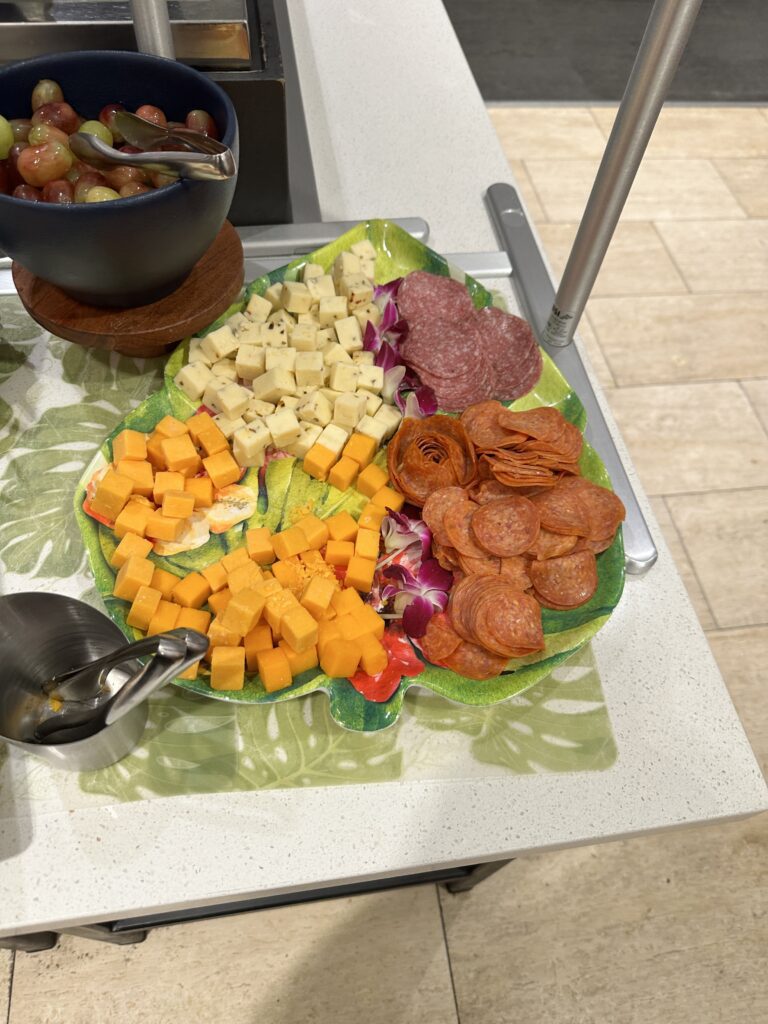 a plate of food on a table