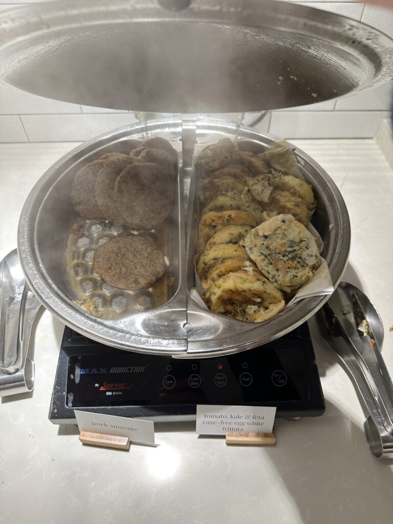 a plate of food on a stove