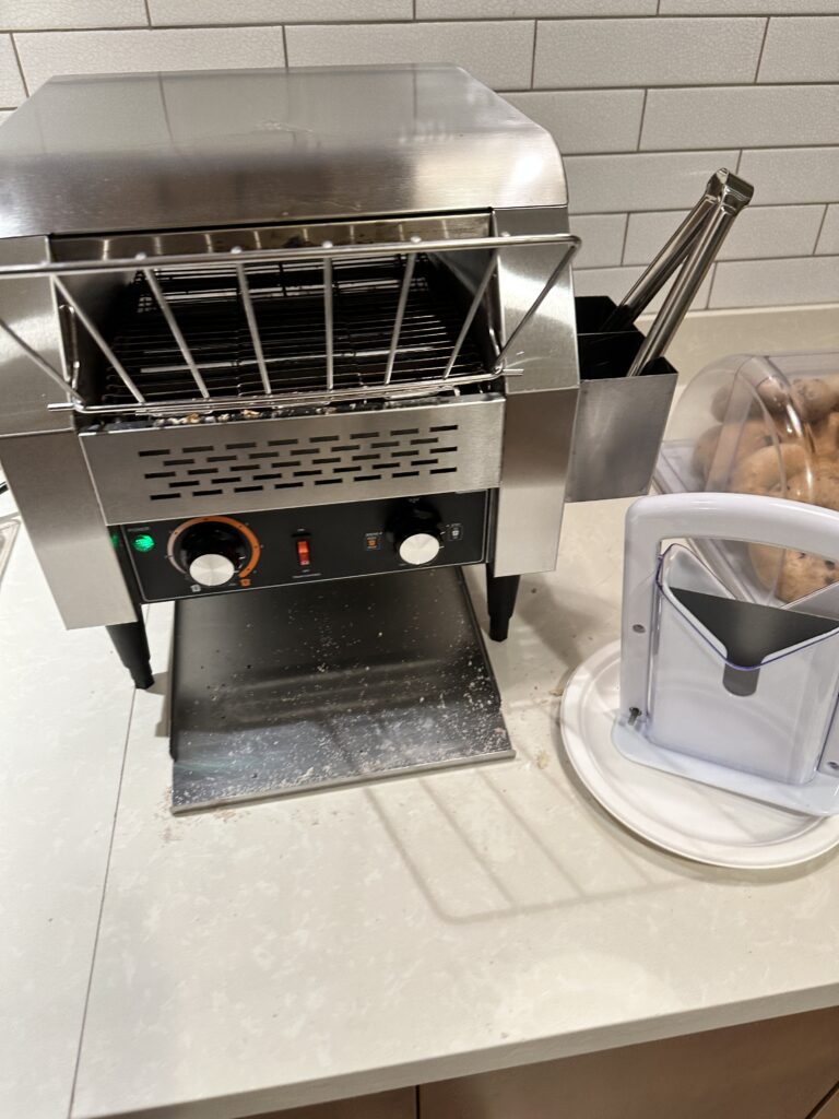 a machine on a counter