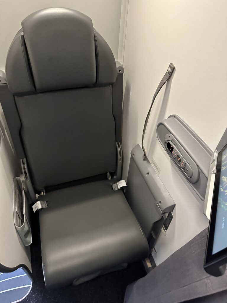 a seat in a plane