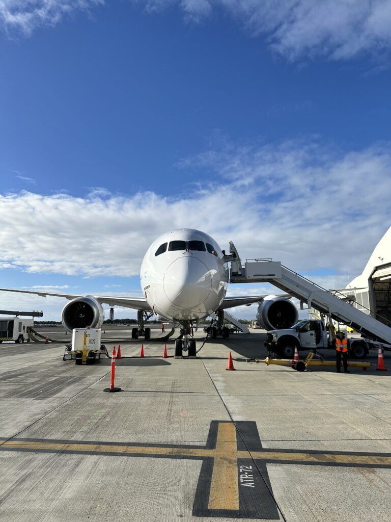 a plane on the tarmac