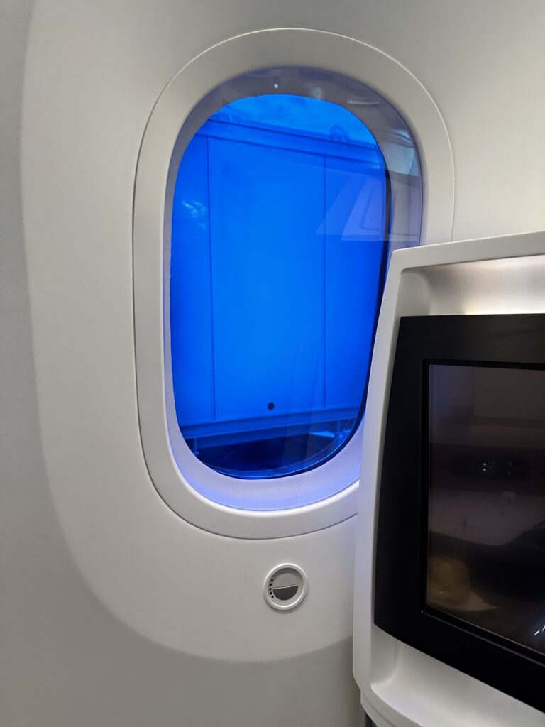 a window in a plane