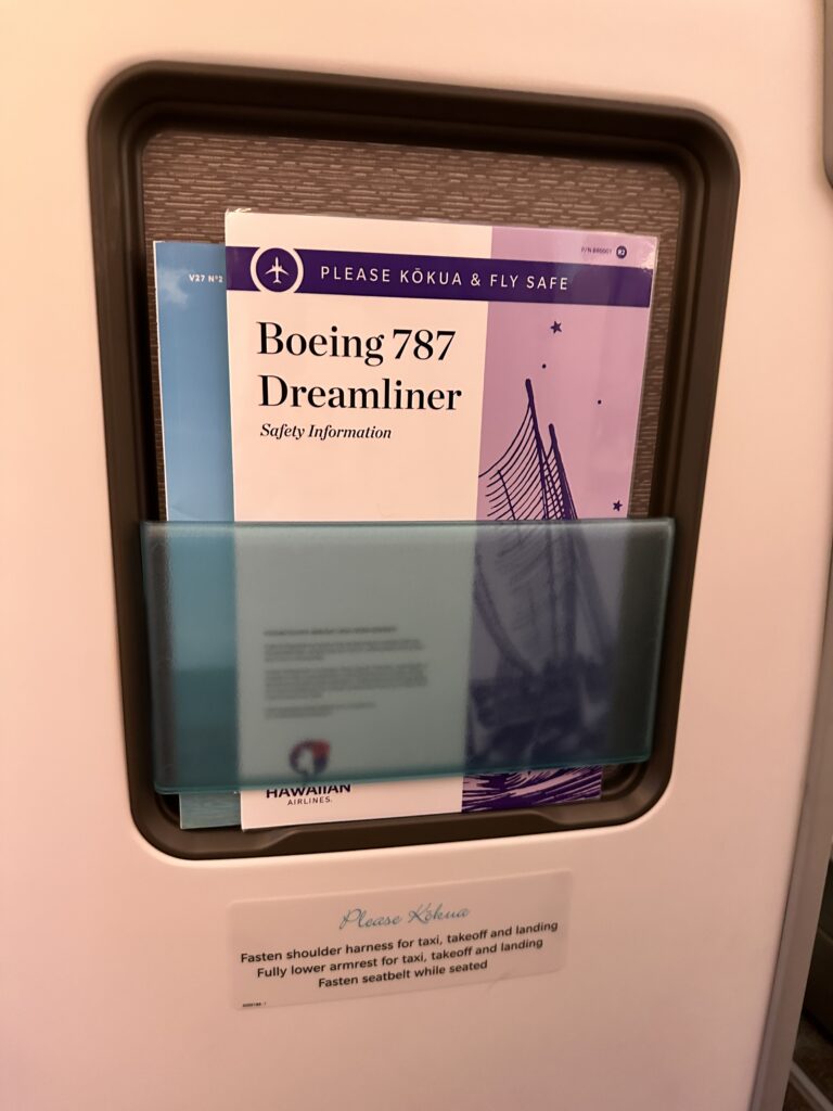 a brochure in a holder